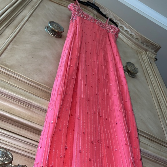 Alyce Designs Beaded Dress Gown prom wedding special event absolutely gorgeous - Picture 14 of 15